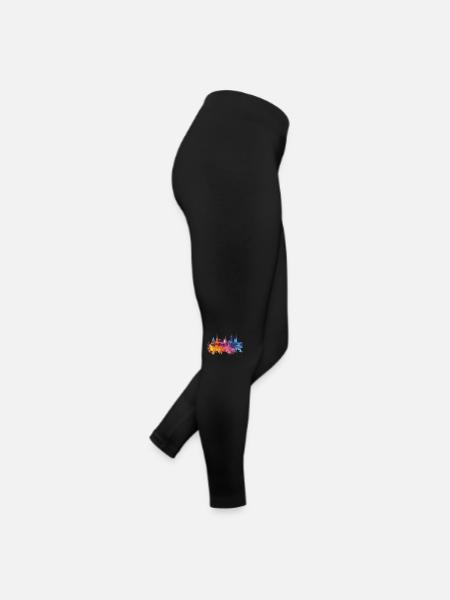 Kędzierzyn-Koźle - Frauen Jersey Leggings - Schwarz - Rechts