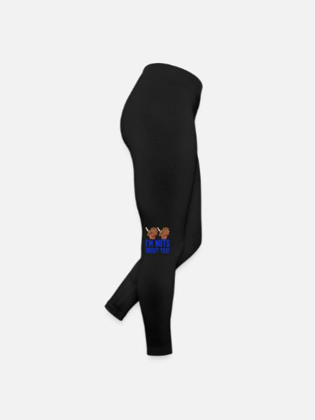 I'm Nuts About You Eisbecher Gelato Creme - Frauen Jersey Leggings - Schwarz - Rechts