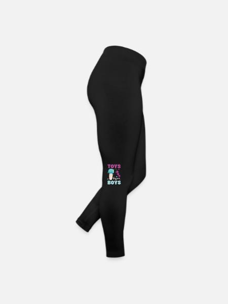 Jouets avant les garçons Drôle de dicton - Legging en jersey Femme - noir - Droite