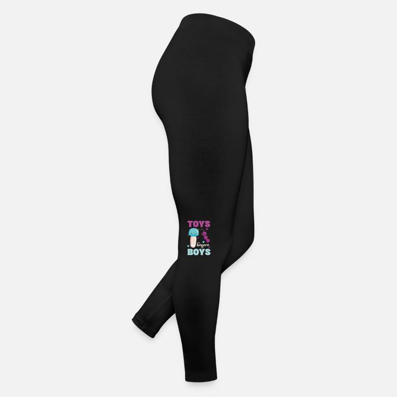 Toys Before Boys Funny Saying Women’s Jersey Leggings