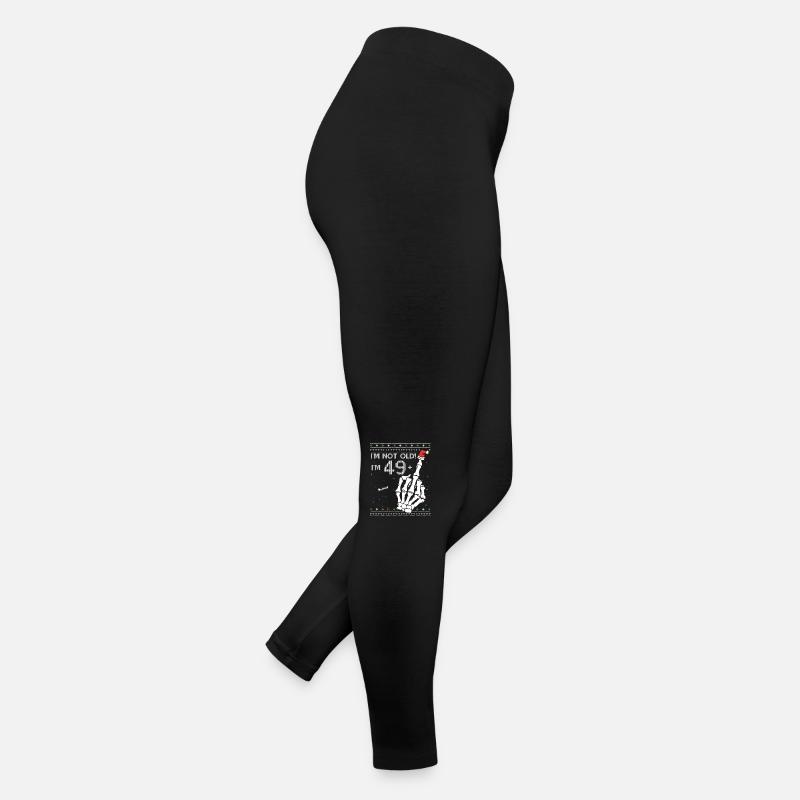 Ich bin 49 + 1 Mittelfinger - Spaß 50. Geburtstag Frauen Jersey Leggings
