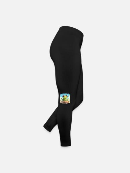 Grillen Grille - Frauen Jersey Leggings - Schwarz - Rechts