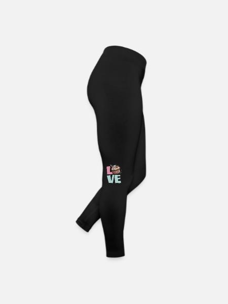 L’amour de la crème glacée pour les amateurs de crème glacée - Legging en jersey Femme - noir - Droite