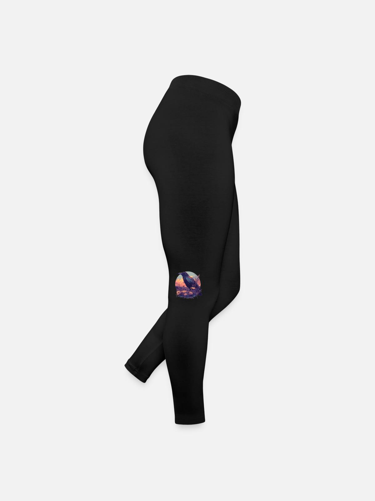 Crows Crow - Women’s Jersey Leggings - black - Right