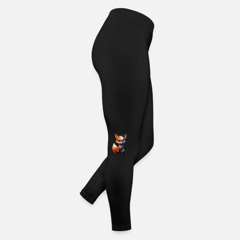 Funny Robot Fox Cyborg Animal Fox Cute Fox Women’s Jersey Leggings