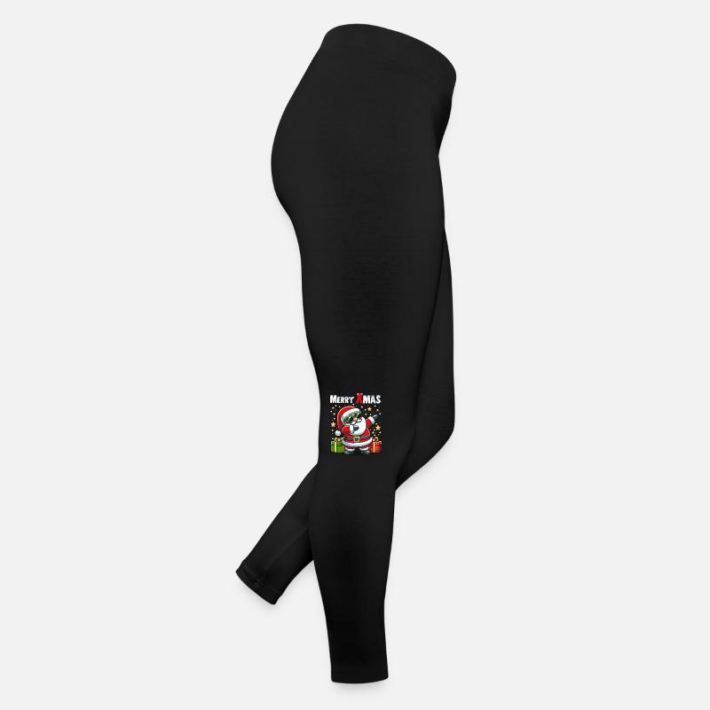 Noël Père Noël Dabbing Cadeau Drôle Legging en jersey Femme