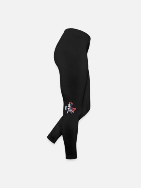 Freundlicher Ritter als Geburtstagsgeschenk Design - Frauen Jersey Leggings - Schwarz - Rechts