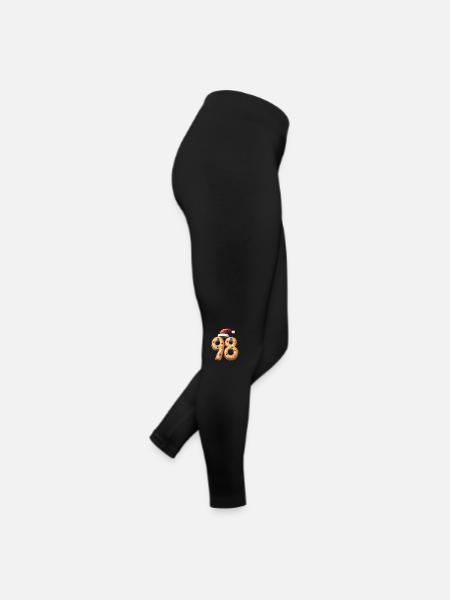 Biscuit de Noël à 98 chiffres - Legging en jersey Femme - noir - Droite