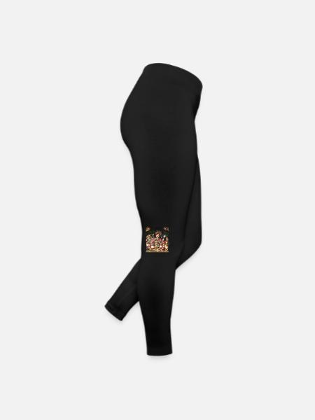 Verrückte Konservenfabrikantin - Frauen Jersey Leggings - Schwarz - Rechts