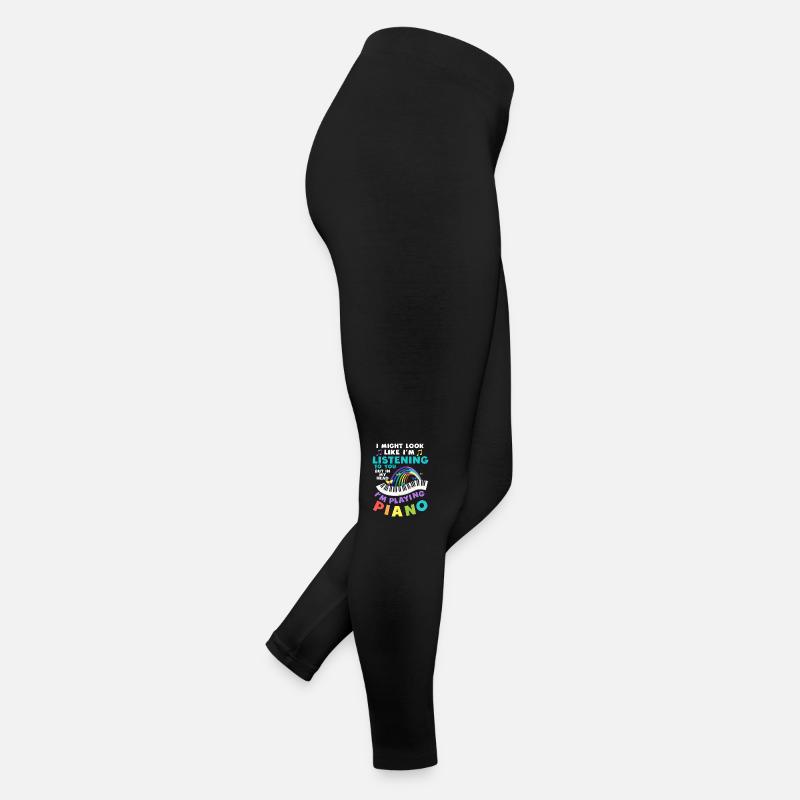 I Might Look Like I Am Listening Piano Women’s Jersey Leggings