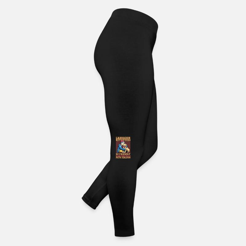 Labrador retriever si amical qu’ils aiment les animaux Legging en jersey Femme