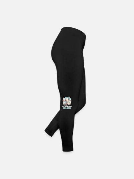 Ziegen Ziege - Frauen Jersey Leggings - Schwarz - Rechts