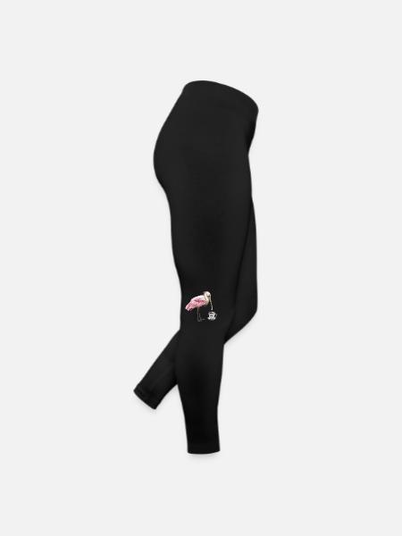 Löffel Kaffee - Frauen Jersey Leggings - Schwarz - Rechts