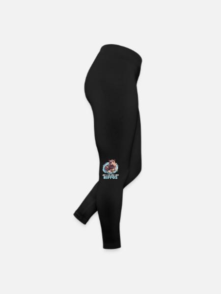 Hippopotamus Hippopotamus - Women’s Jersey Leggings - black - Right