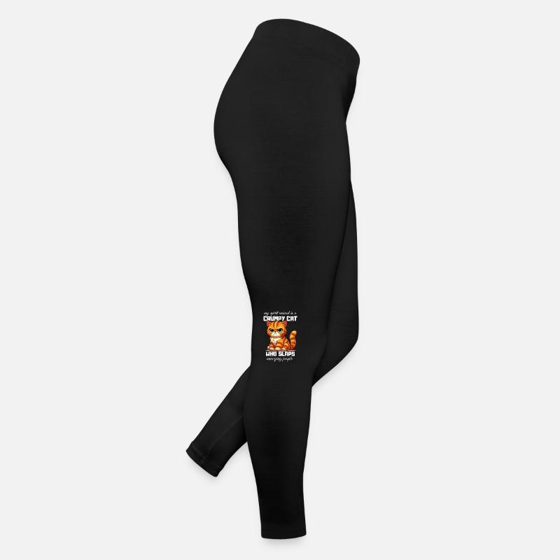 Moany Cat Animal Chat Propriétaire Drôle Legging en jersey Femme