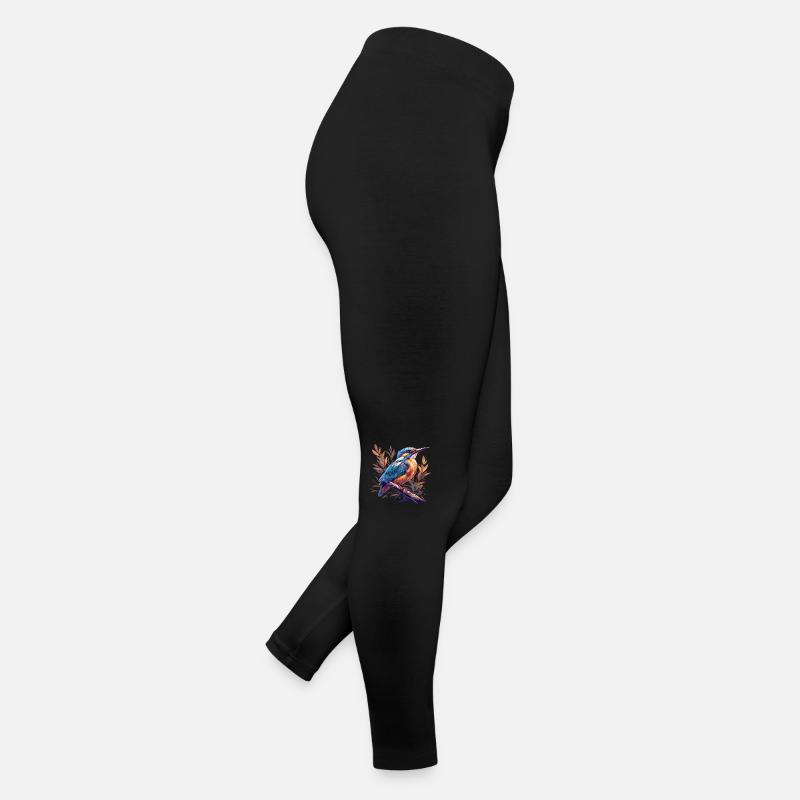 Eisvögel Eisvogel - Frauen Jersey Leggings - Schwarz