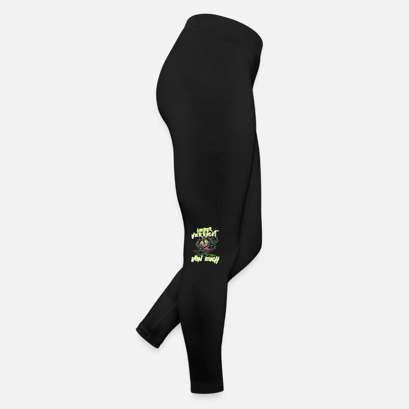 Katze Lieber verrückt als einer von euch Frauen Jersey Leggings