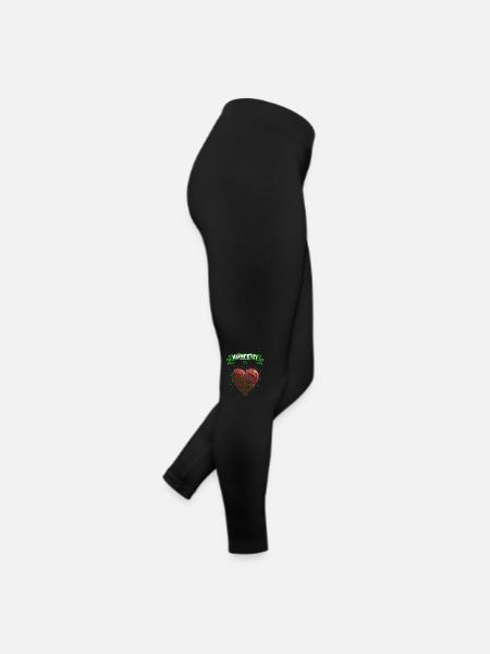 confettis carnaval carnaval design amusant - Legging en jersey Femme - noir - Droite
