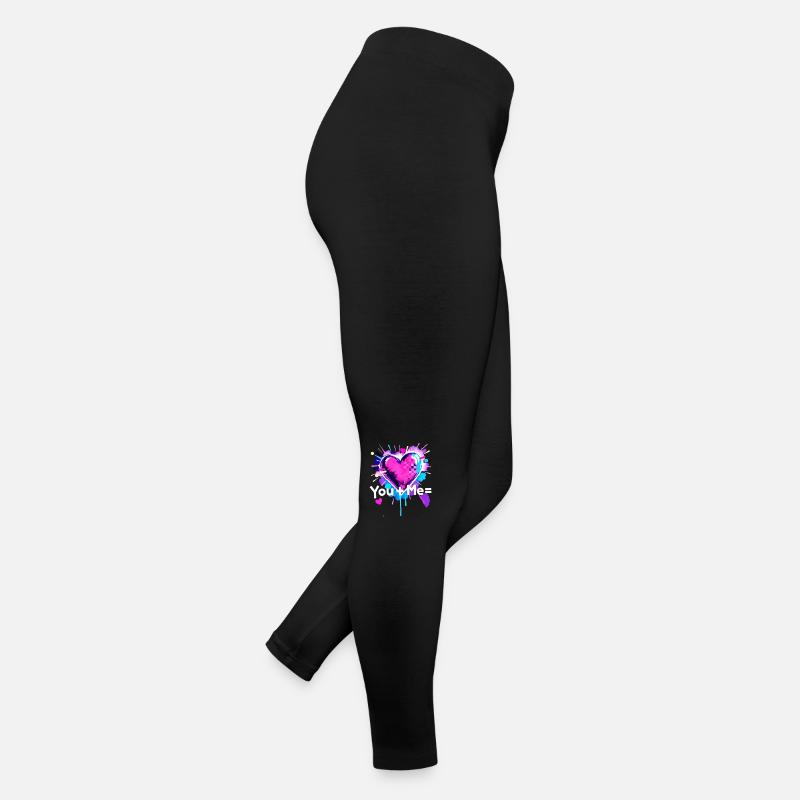 Du+Ich=Herz Du Plus Me ist gleich Liebe Frauen Jersey Leggings