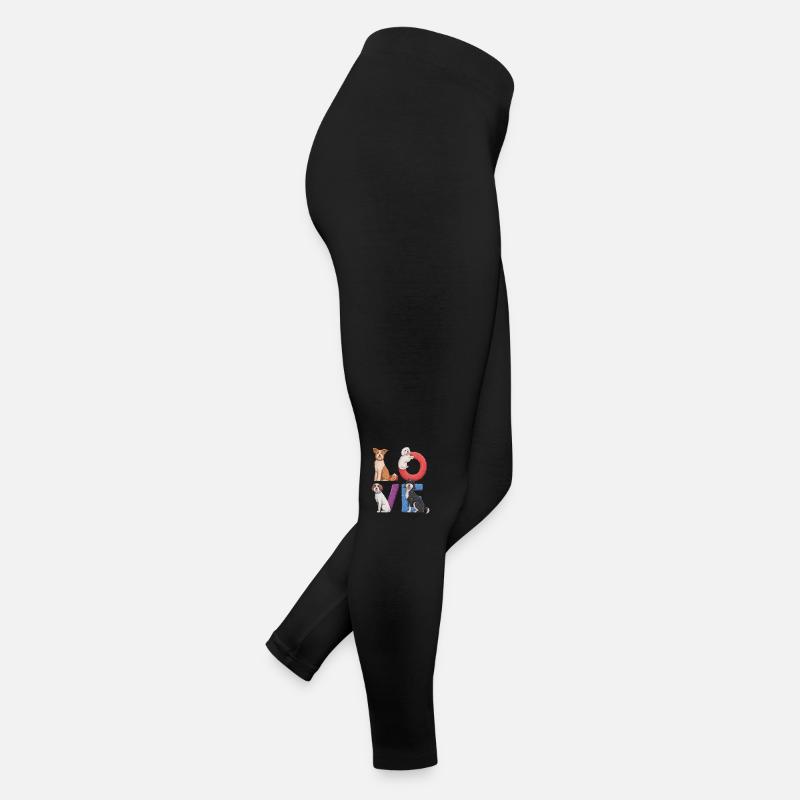 Liebe Hunde Frauen Jersey Leggings