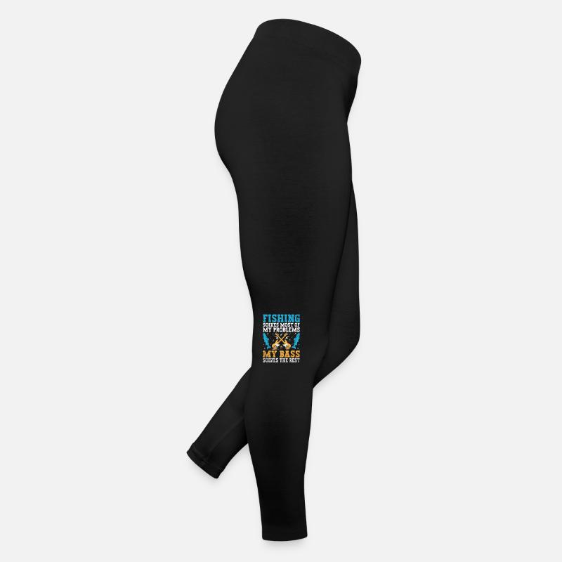 Fishing Solves Most Of My Problems My Bass Solves Women’s Jersey Leggings