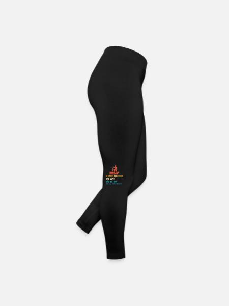 Schornsteinfeger Herren - Frauen Jersey Leggings - Schwarz - Rechts
