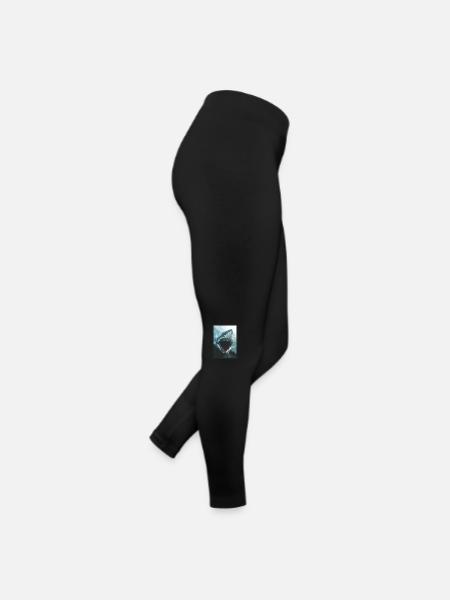 Great White Sharks Great White Shark - Women’s Jersey Leggings - black - Right
