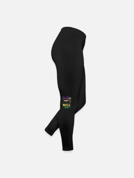 Girls Trip NOLA 2027 - Frauen Jersey Leggings - Schwarz - Rechts