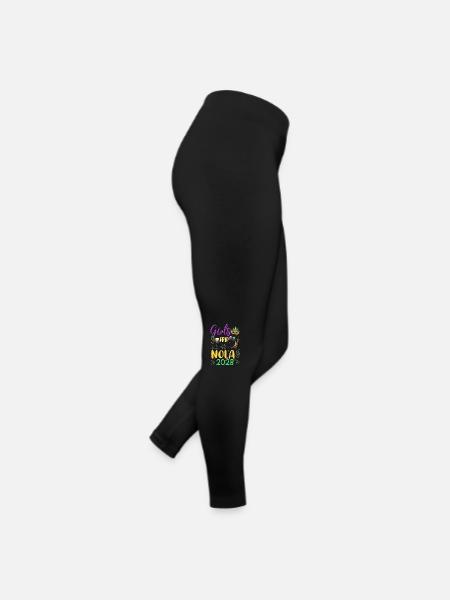 Girls Trip NOLA 2028 - Frauen Jersey Leggings - Schwarz - Rechts