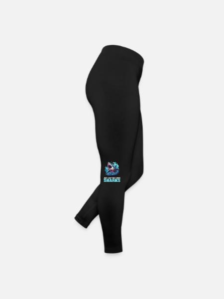 Sharks Shark - Women’s Jersey Leggings - black - Right