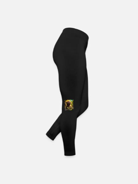 Nerze Nerz - Frauen Jersey Leggings - Schwarz - Rechts