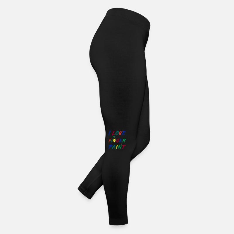 I'M PAINT - I Love to Finger Paint – Finger Paints Women’s Jersey Leggings