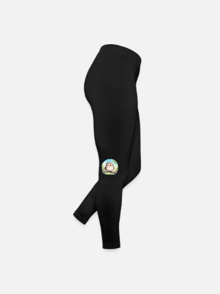 Spottdrosseln Spottdrossel - Frauen Jersey Leggings - Schwarz - Rechts