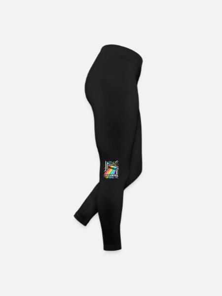 So läuft das bei mir - Frauen Jersey Leggings - Schwarz - Rechts