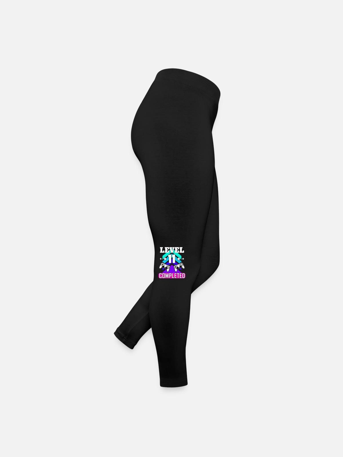 11 Birthday - Women’s Jersey Leggings - black - Right