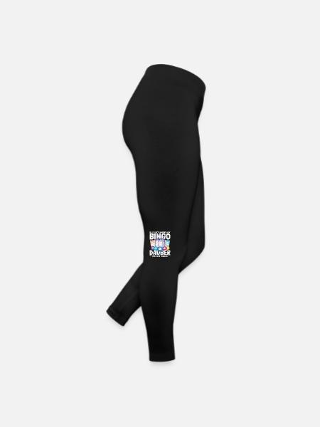 Bingo Spieler Ohne Dauber Geht Nichts - Frauen Jersey Leggings - Schwarz - Rechts