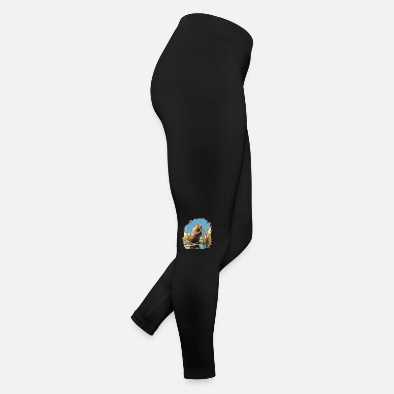 Bisamratten Bisamratte Frauen Jersey Leggings
