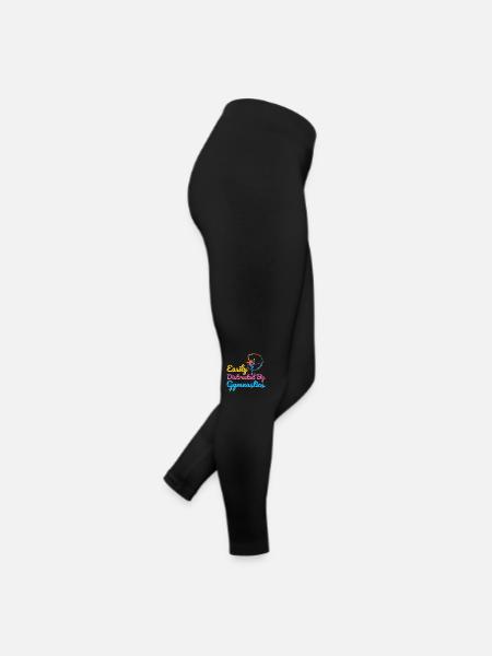 Gymnastik Training Fitness Gym - Frauen Jersey Leggings - Schwarz - Rechts