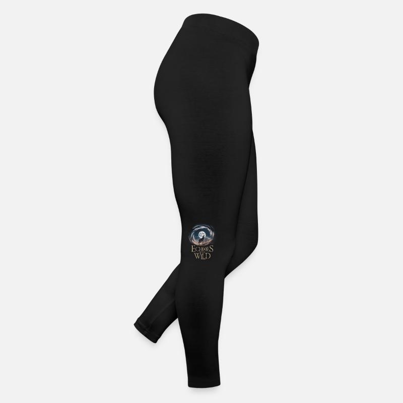 Échos Du Loup Sauvage Magie Nocturne Au Clair De Lune Legging en jersey Femme