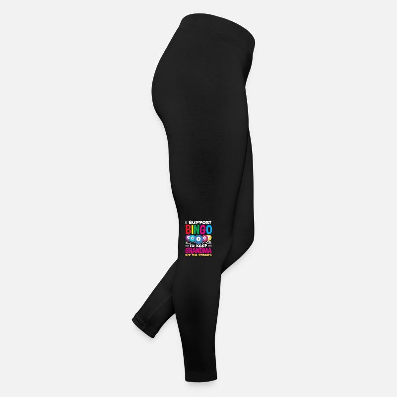 Soutien Joueur de Bingo Grand-mère Legging en jersey Femme