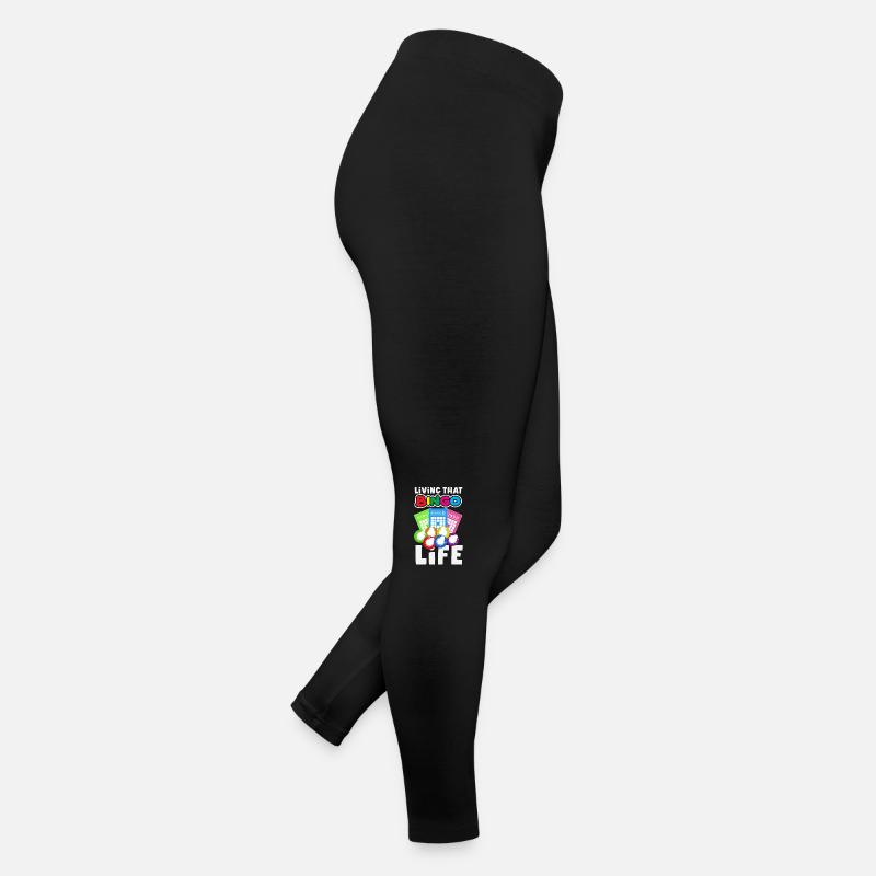 Lebe Das Bingo Leben Mit Stil Frauen Jersey Leggings