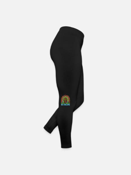 Kindergarten Small World Big Dreams School Teacher - Women’s Jersey Leggings - black - Right