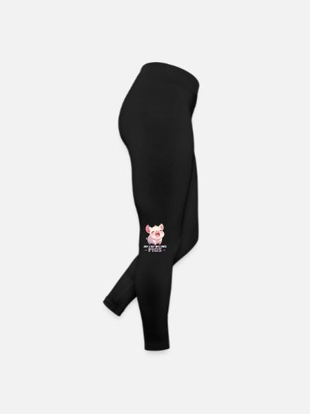 Cochon Cochon - Legging en jersey Femme - noir - Droite