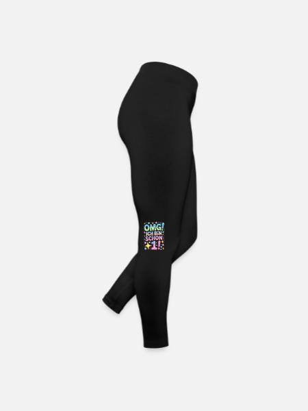 1. Geburtstag Mädchen OMG Ich Bin Schon 1 Jahr Alt - Frauen Jersey Leggings - Schwarz - Rechts
