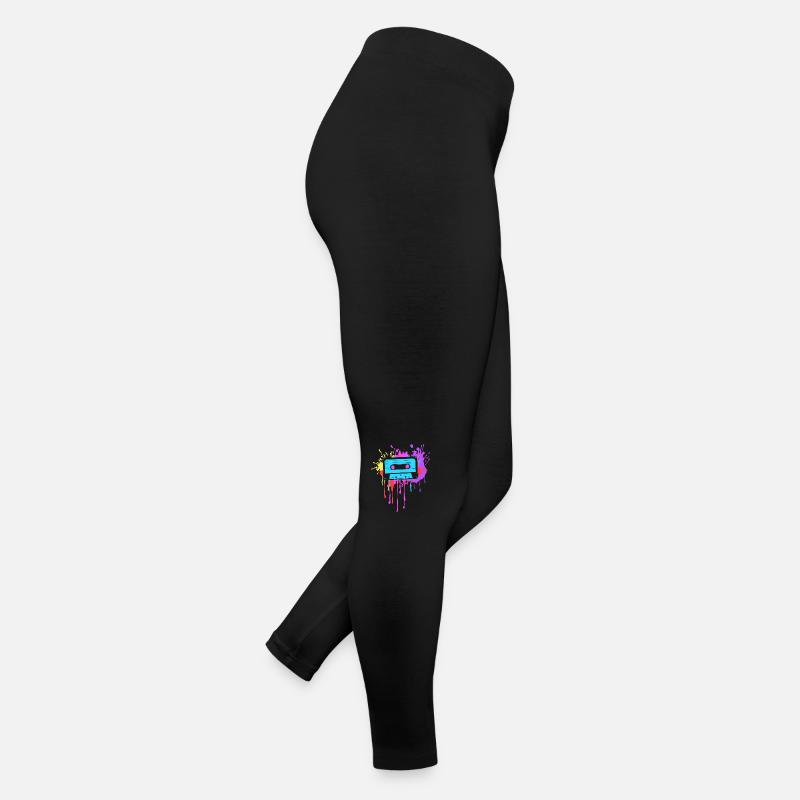 80's Theme Party Cassette de tenue des années 80 Legging en jersey Femme