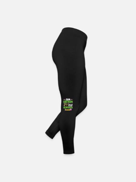 Zum Gärtnern Geboren Zur Arbeit Gezwungen Gärtner - Frauen Jersey Leggings - Schwarz - Rechts