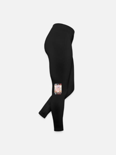 Just a Girl Who Loves Anime Strawberry Milk and - Women’s Jersey Leggings - black - Right