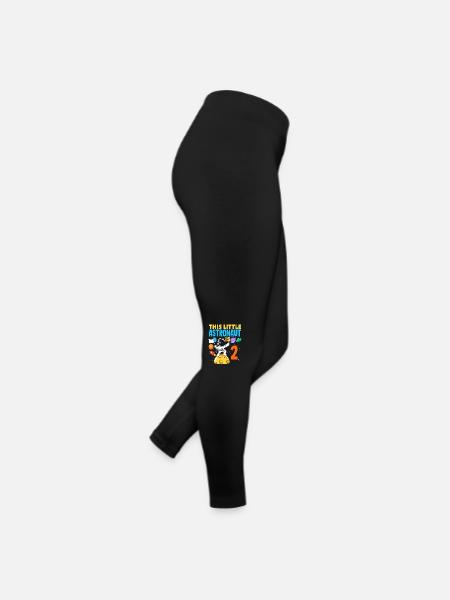 This little astronaut is 2 years old - Women’s Jersey Leggings - black - Right
