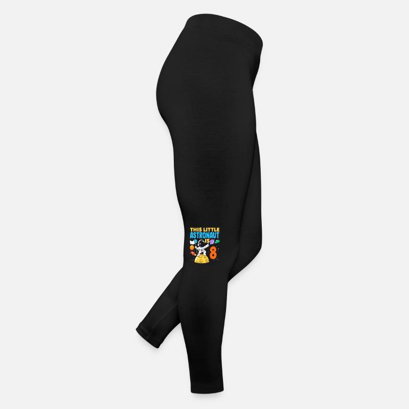 This little astronaut turns 8 years old Women’s Jersey Leggings