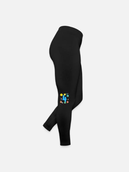 Weltraumabenteuer Für Kleine Entdecker - Frauen Jersey Leggings - Schwarz - Rechts